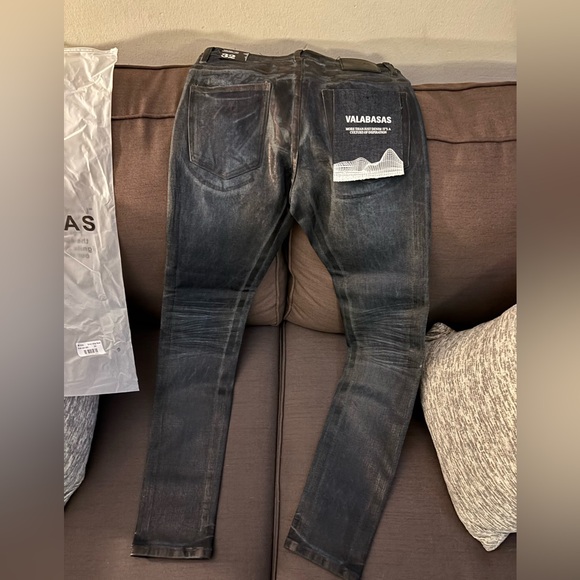 Valabasas Dirty Indigo Waxed Jeans – Size 32 – New With Tags - Picture 10 of 11